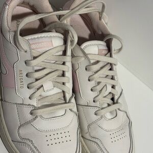 Axel Arigato Women's Cream and Pink Sneakers